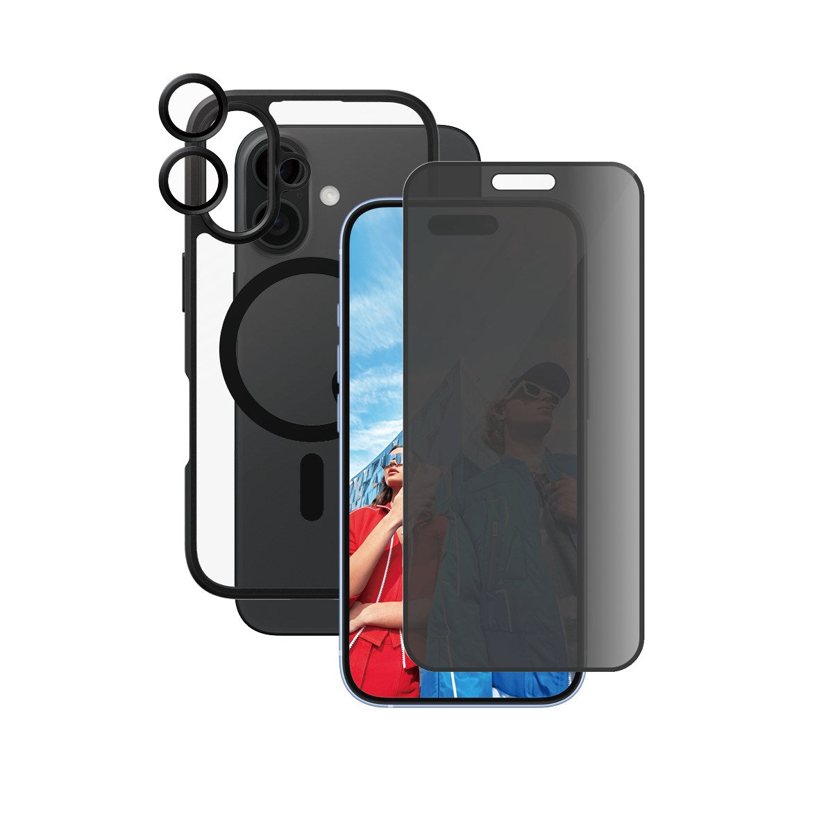 PanzerGlass® | CARE by PanzerGlass® Urban Combat 3-in-1 Privacy Bundle iPhone 16